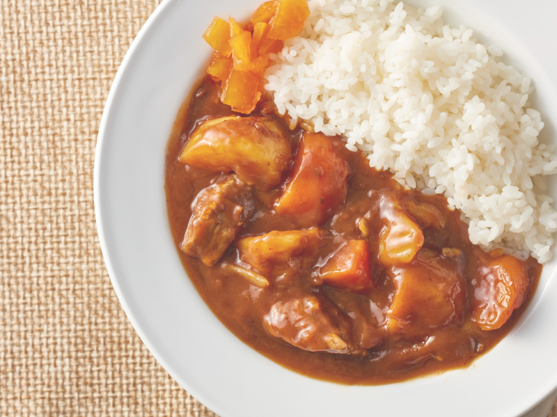 カレーライスの炭水化物量