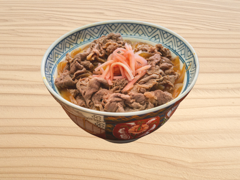 牛丼のご飯量と糖質